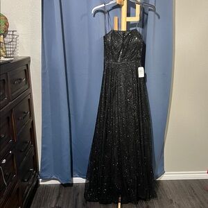 B.Darlin Formal 5/6 Black Sparkling Gown